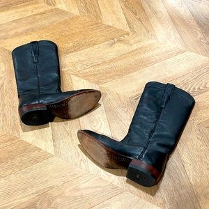 Tecovas black cowboy boots 7.5